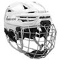 Bauer Re-Akt 155 hjälm combo med galler Barn vit